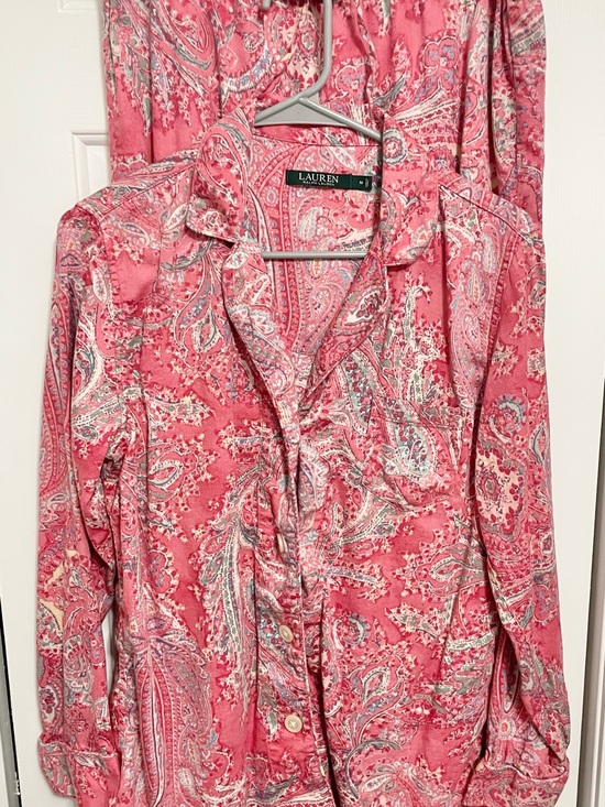 Ralph Lauren Other - Ralph Lauren Pink Paisley Button-Down Shirt